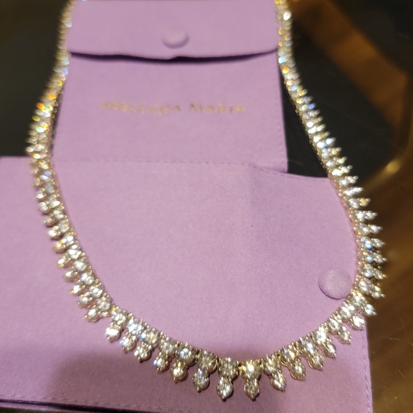 Melinda Maria Silver and Gold Necklace - Picture 1 of 4